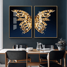 Carregar imagem no visualizador da galeria, Crystal Butterfly Canvas Paintings (2 Pack)