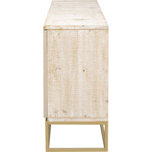 Cargar imagen en el visor de la galería, Four-Door Metal Handle Storage Cabinet, Adjustable Shelves, Suitable for Corridor, Entrance, Living Room, Study