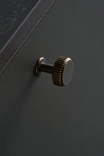 Load image into Gallery viewer, Dark Rubbed Bronze "Villa" Cabinet Knobs and Pulls | Fluted Cabinet Hardware