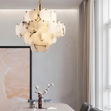 Carregar imagem no visualizador da galeria, Caelum Alabaster Chandelier Light