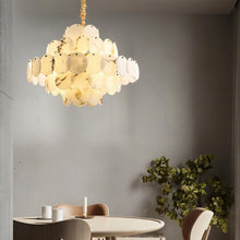 Carregar imagem no visualizador da galeria, Caelum Alabaster Chandelier Light