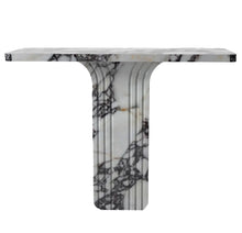 Load image into Gallery viewer, Calacatta Viola Marble Designer Console Polished (W)15" (L)40" (H)32"