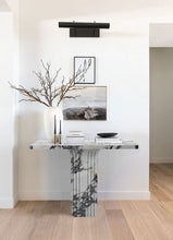 Load image into Gallery viewer, Calacatta Viola Marble Designer Console Polished (W)15" (L)40" (H)32"