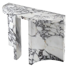 Carregar imagem no visualizador da galeria, Calacatta Viola Marble Designer Arched Legs Console Polished