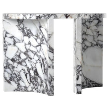 Carregar imagem no visualizador da galeria, Calacatta Viola Marble Designer Arched Legs Console Polished