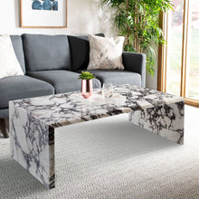 Carregar imagem no visualizador da galeria, Calacatta Viola Marble Plain Design Coffee Table Polished (W)20" (L)36" (H)12"