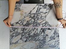 Carregar imagem no visualizador da galeria, Calacatta Viola Marble Rectangular Prism Block Design Coffee Table (W)24" (L)24" (H)12"