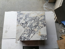 Carregar imagem no visualizador da galeria, Calacatta Viola Marble Rectangular Prism Block Design Coffee Table (W)24" (L)24" (H)12"