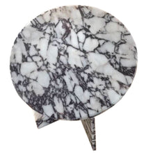 Carregar imagem no visualizador da galeria, Calacatta Viola Marble Round Polished Coffee Table (D)24" (H)16"