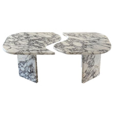 Carregar imagem no visualizador da galeria, Calacatta Viola Marble Designer Coffee Table Polished Set of 2