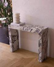 Carregar imagem no visualizador da galeria, Calacatta Viola Marble Rectangular Console Polished (W)12" (L)40" (H)30"