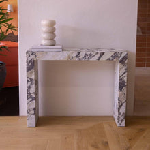 Carregar imagem no visualizador da galeria, Calacatta Viola Marble Rectangular Console Polished (W)12" (L)40" (H)30"