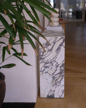 Carregar imagem no visualizador da galeria, Calacatta Viola Marble Rectangular Console Polished (W)12" (L)40" (H)30"