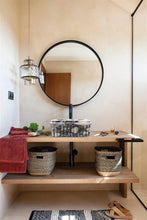 Carregar imagem no visualizador da galeria, Calacatta Viola Marble Wall-Mount Square Fluted Bathroom Sink (W)16" (L)16" (H)6"