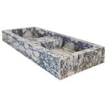Carregar imagem no visualizador da galeria, Calacatta Viola Marble Double Bathroom Sink Polished (W)19" (L)53" (H)6"