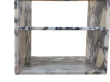 Load image into Gallery viewer, Calacatta Viola Marble End/Side Table, Nightstand Polished (W)14" (L)18" (H)18"