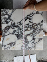 Carregar imagem no visualizador da galeria, Calacatta Viola Marble Cube Design Plinth End/Side Table, Nightstand Polished (W)14" (L)14" (H)24"