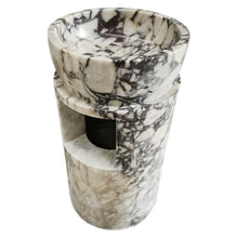 Carregar imagem no visualizador da galeria, Calacatta Viola Marble Designer Pedestal Stand-Alone Sink (W)18" (L)18" (H)33"