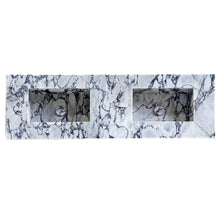 Load image into Gallery viewer, Calacatta Viola Marble Bathroom Double Sink Vanity (W)22" (L)67" (H)8"