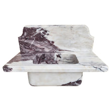 Load image into Gallery viewer, Calacatta Viola Marble Above-vanity Wall-mount Bathroom Sink with 10" Backsplash