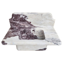 Load image into Gallery viewer, Calacatta Viola Marble Above-vanity Wall-mount Bathroom Sink with 10" Backsplash