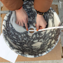 Carregar imagem no visualizador da galeria, Calacatta Viola Marble Natural Stone Above-vanity Bathroom Sink Polished (D)16" (H)6"