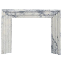 Load image into Gallery viewer, Calacatta Viola Marble Art Deco Fireplace Mantel Polished (L)60" (H)47" (D)8"