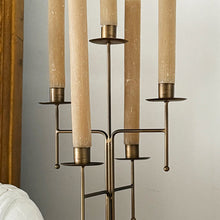 Carregar imagem no visualizador da galeria, Freestanding Antique Iron Candelabra, Set of Two