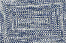 Load image into Gallery viewer, Blue Braided Faux Jute Rug