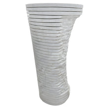 Cargar imagen en el visor de la galería, Carrara White Marble Designer Pedestal Stand-Alone Sink (W)16" (L)16" (H)36"