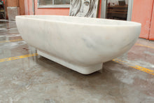Load image into Gallery viewer, Bianco Carrara White Marble Bathtub Hand-carved from Solid Marble Block (W)30" (L)70" (H)20"