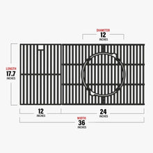 Cargar imagen en el visor de la galería, Cast iron grates for Monument Grills 6 burner