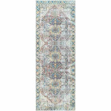 Load image into Gallery viewer, Blue Catigpian Distressed Washable Area Rug - Clearance