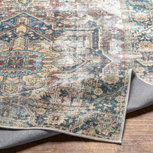 Load image into Gallery viewer, Blue Catigpian Distressed Washable Area Rug - Clearance