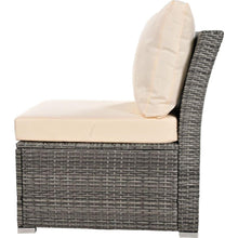 Carregar imagem no visualizador da galeria, Patio Furniture Set, 9 Piece Outdoor Conversation Set, CoffeeTable with Ottomans, Solid wood coffee table