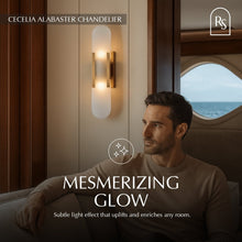 Load image into Gallery viewer, Cecelia Alabaster Wall Lamp