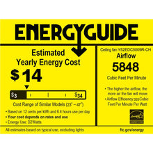 Cargar imagen en el visor de la galería, Ceiling Fan for Living Room with 3 ABS Blades, LED Light & Remote