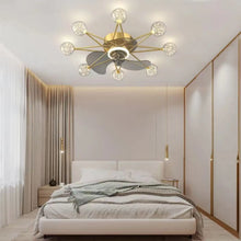 Cargar imagen en el visor de la galería, Ceiling Fan Light Modern Design for Living & Dining Room