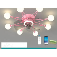 Cargar imagen en el visor de la galería, Ceiling Fan Light Modern Design for Living & Dining Room