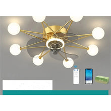 Cargar imagen en el visor de la galería, Ceiling Fan Light Modern Design for Living & Dining Room