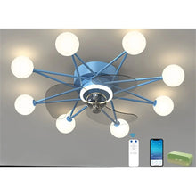 Cargar imagen en el visor de la galería, Ceiling Fan Light Modern Design for Living & Dining Room