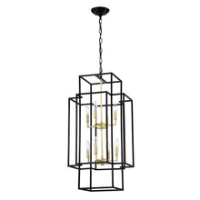 Carregar imagem no visualizador da galeria, Ceiling Light in Kitchen with 8-Light Lantern Style & Adjustable Height