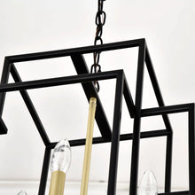 Carregar imagem no visualizador da galeria, Ceiling Light in Kitchen with 8-Light Lantern Style & Adjustable Height