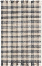 Cargar imagen en el visor de la galería, Chilliwack Gray Plaid Wool Rug