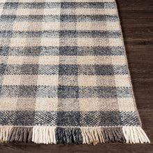 Cargar imagen en el visor de la galería, Chilliwack Gray Plaid Wool Rug