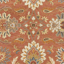 Cargar imagen en el visor de la galería, Chesterton Hand Tufted Orange 1112 Area Rug