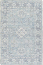 Carregar imagem no visualizador da galeria, Calderbank Sky Blue Wool-Blend Area Rug