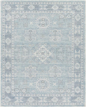 Carregar imagem no visualizador da galeria, Calderbank Sky Blue Wool-Blend Area Rug