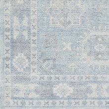 Carregar imagem no visualizador da galeria, Calderbank Sky Blue Wool-Blend Area Rug