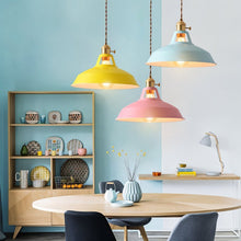 Cargar imagen en el visor de la galería, Color Block Shade Pendant Light